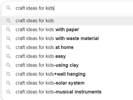 Keyphrase Craft Ideas for Kids
