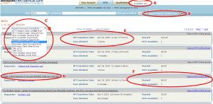 Amazon Mechanical Turk User Dashboard