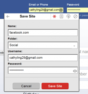 Using LastPass to Save Your Facebook Password