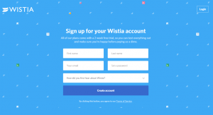 Wistia's Landing Page