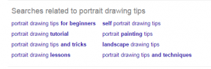 LSI Keywords for Portrait Drawings