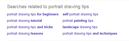 LSI Keywords for Portrait Drawing