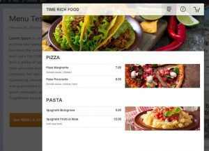 GloriaFood - The Front End of a Business Website