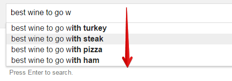 Google Suggest for Food Pairing