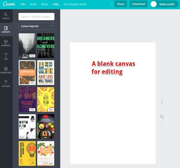 The Canva Editor