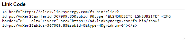 Example of a Link Code