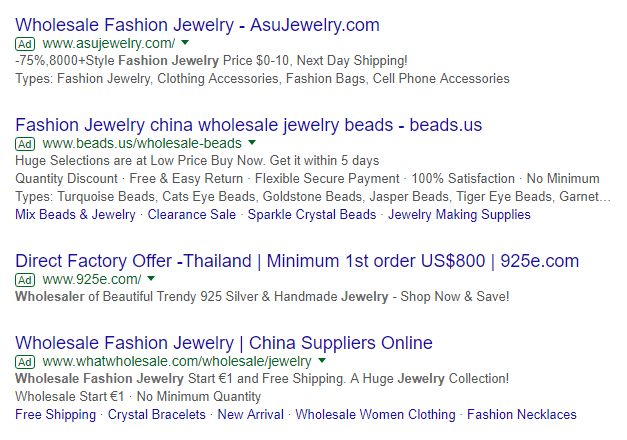 Jewelry Wholesalers