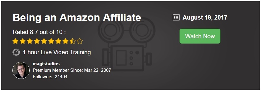 WA Webinar Being an Amazon Associate