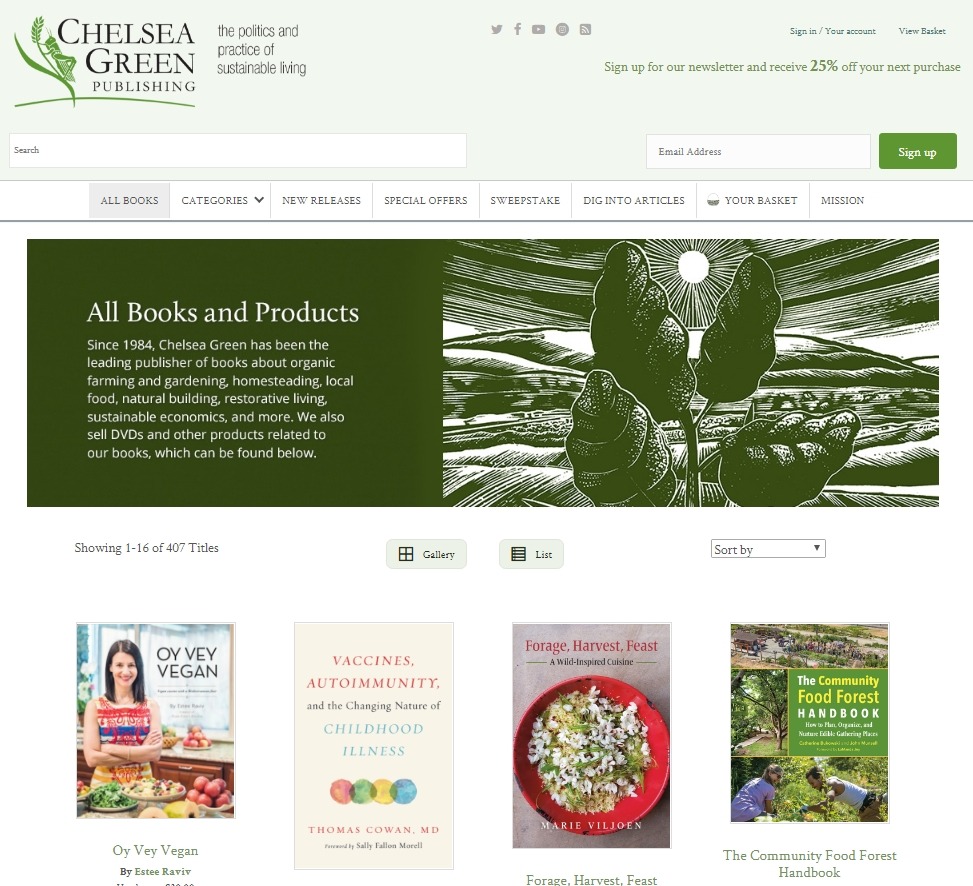 Chelsea Green Publishing Homepage