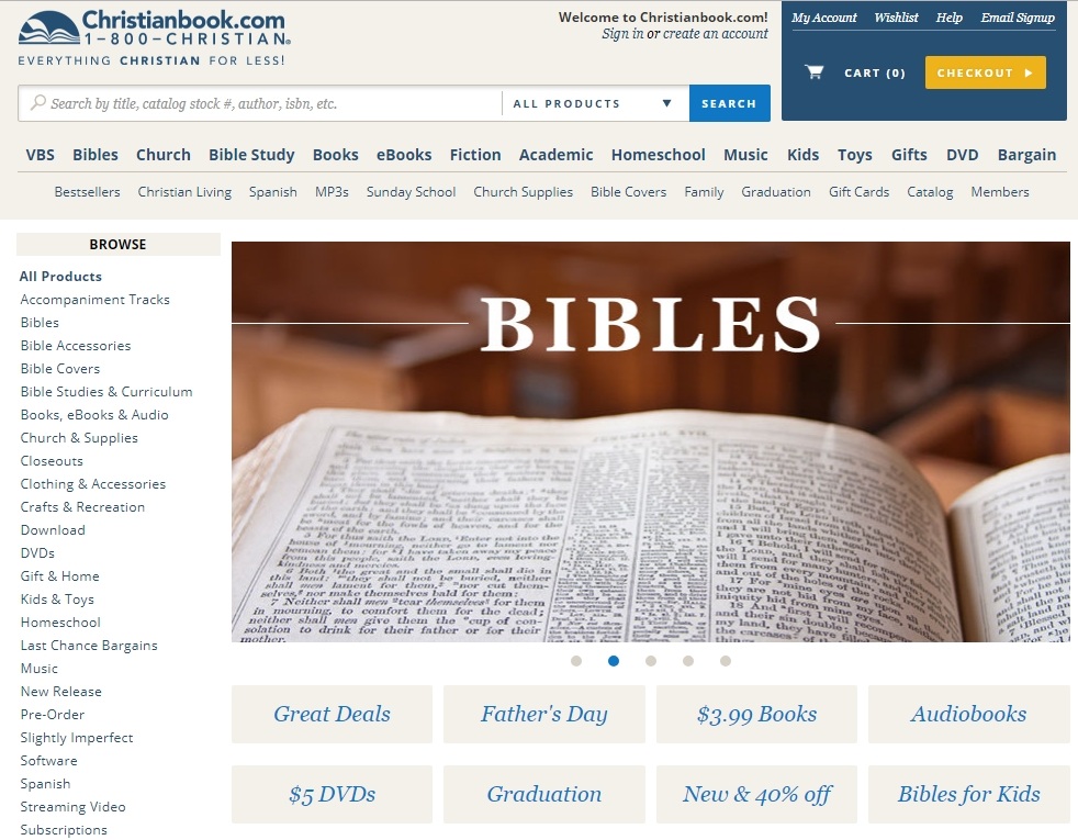 Christianbook Homepage
