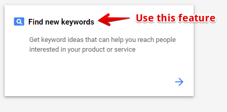 Find New Keywords in GKP