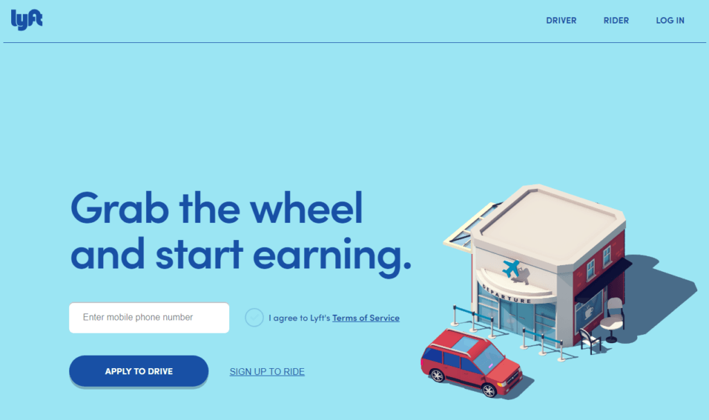 Lyft Homepage