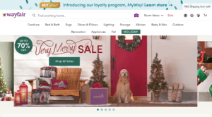 Wayfair Homepage