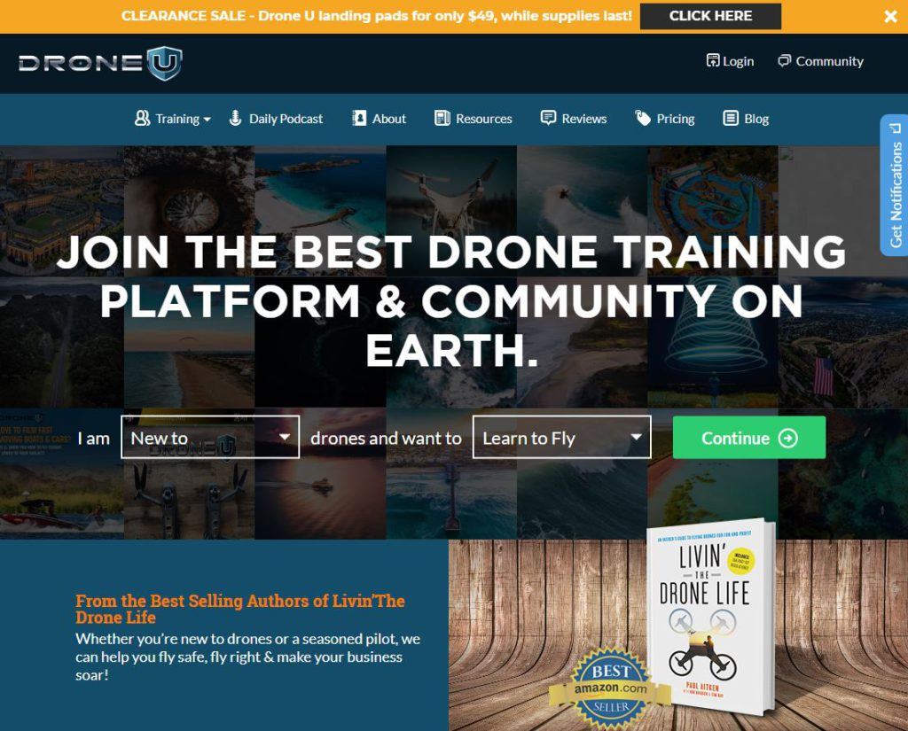 Drone U Homepage