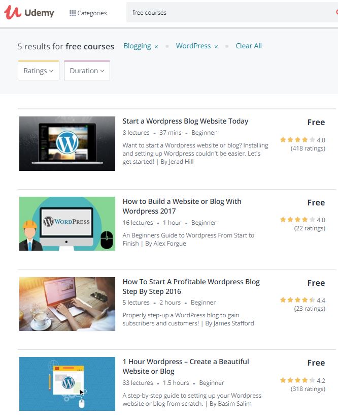 Free Courses on Udemy