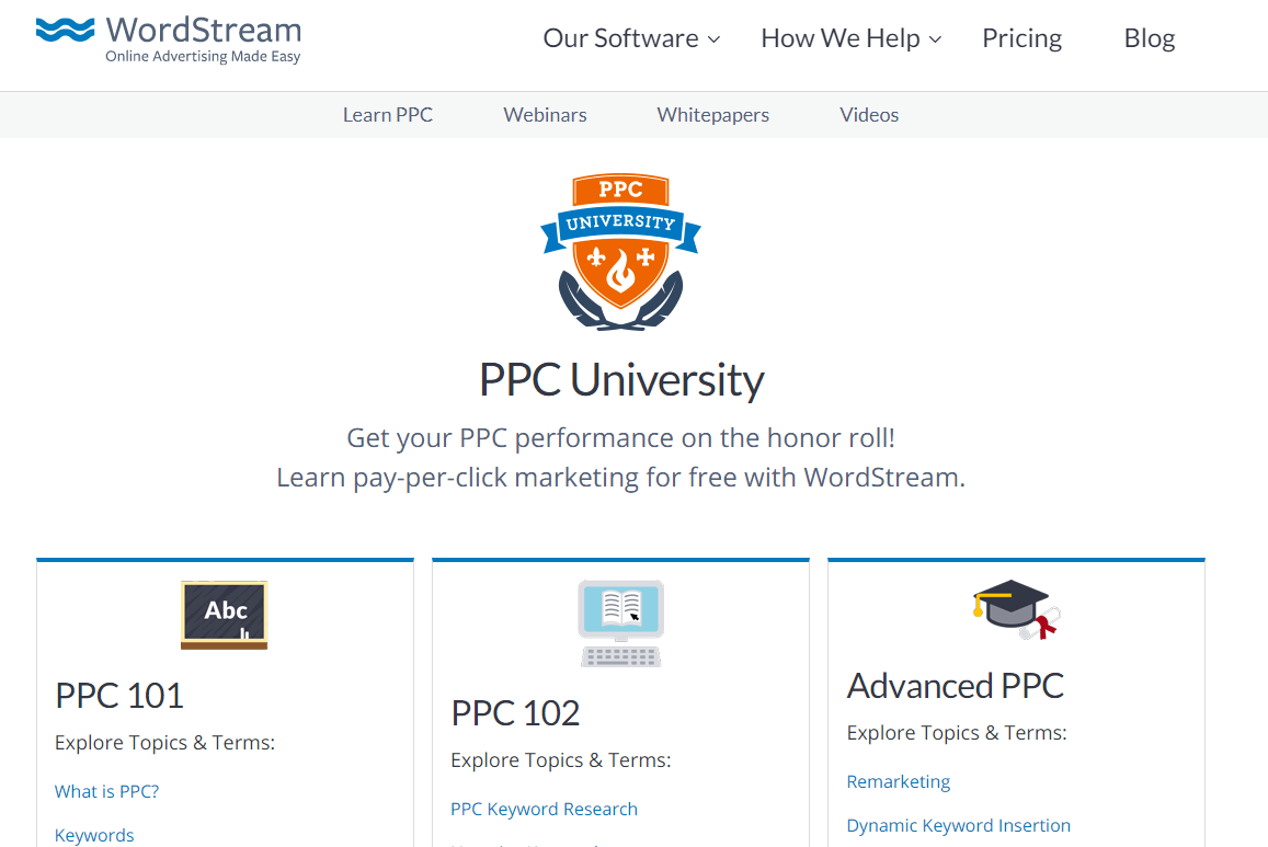 PPC University Free Lessons and Webinar