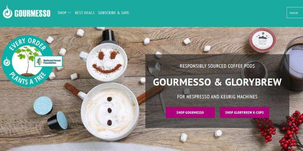 Gourmesso Homepage