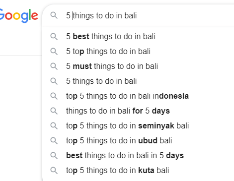Google Suggests 1