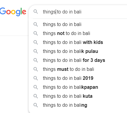 Google Suggests