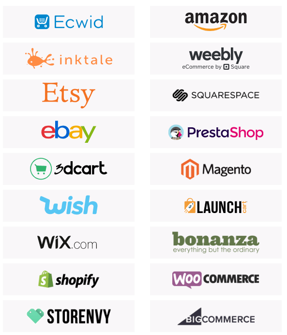 Ecommerce platforms that integrate with Printful