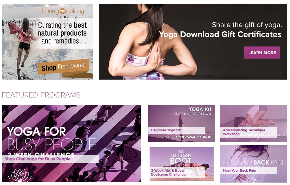 Yoga Download Homepage